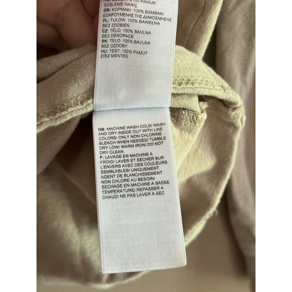The North Face Walls Are Meant For Climbing Lng Sleeve Tan T-Shirt S Mens Cotton